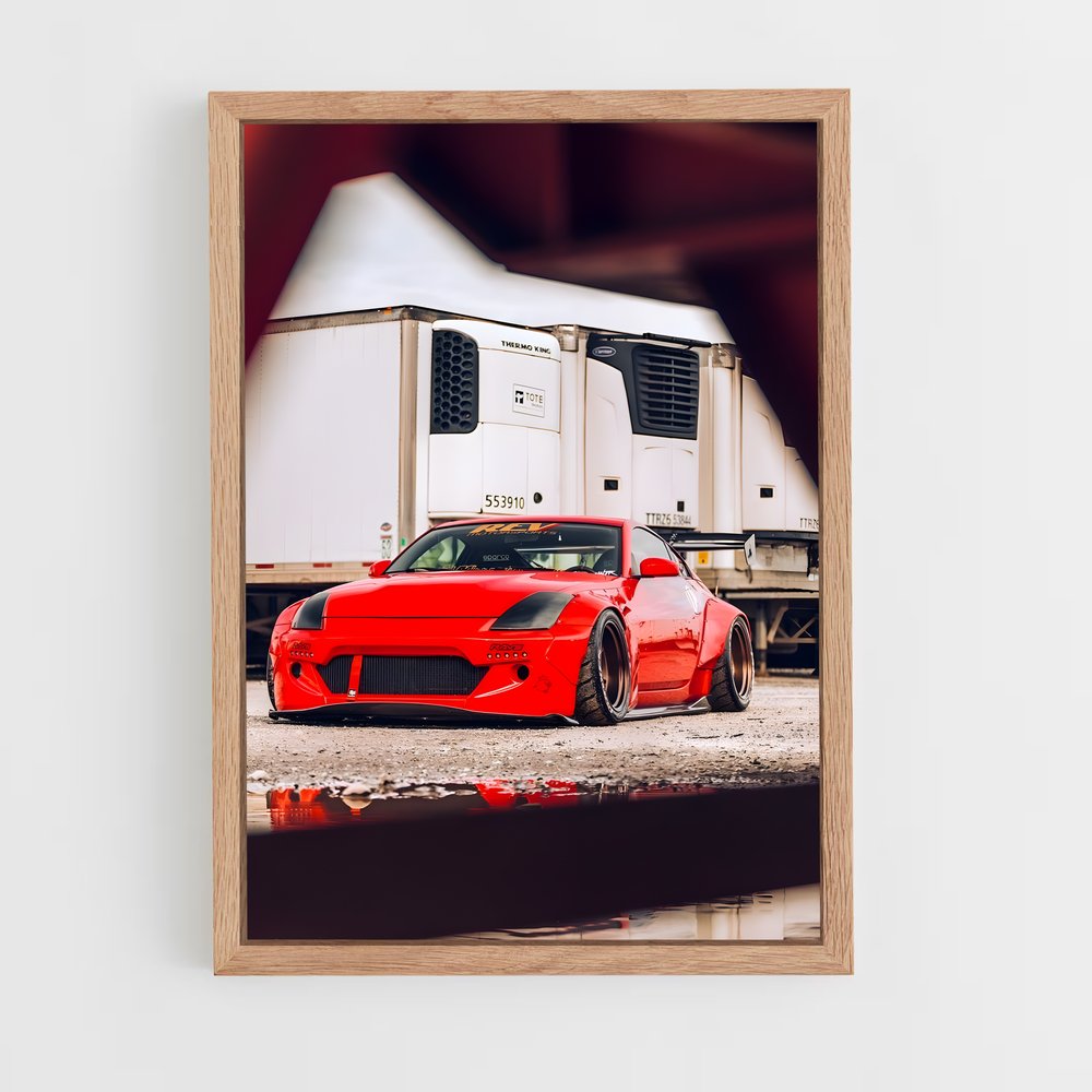 Poster Nismo en Rouge – affiche Nissan (vue 4)